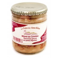 Mijoté de cannette sauce foie gras