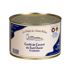 Confit de canard du Sud-Ouest 4 cuisses 1.4 kg