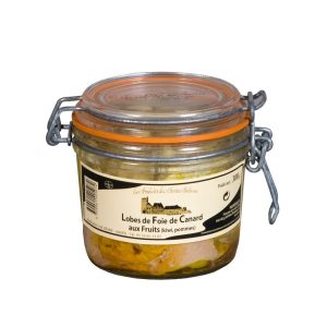 Lobes de foie de canard aux fruits (kiwi, pommes) 300 g