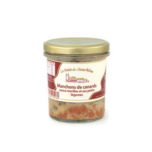 Château Bellevue - Plats cuisinés - Manchons de canard à la sauce morille et ses petits légumes