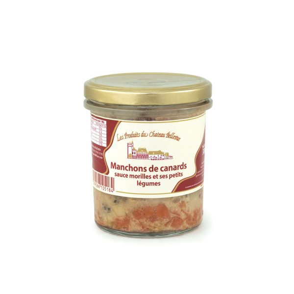 Château Bellevue - Plats cuisinés - Manchons de canard à la sauce morille et ses petits légumes